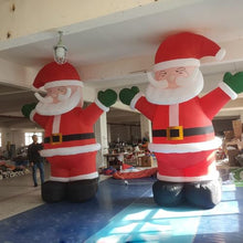 YBZCHLM Giant Christmas Inflatable Santa Claus with Gift Bag & LED Lights Red Model 2 25ft