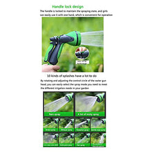 Mini Garden Hose Reel Cart, Lightweight Hideaway Box with 10-Function Spray Nozzle for Car Patio Cleaning Yard Farm and Patio (10 meters water pipe)