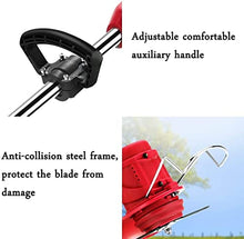 String Trimmer Electric Lawn Mower Small Household Lawn Mower The Best Assistant for Gardens and Farms with Plastic Blade Lithium Battery Charger (42TV/12000ma Battery*1)
