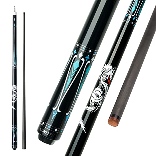 KONLLEN Carbon Fiber Pool Cue Stick Dragon Professional (Full Carbon Technology Low Deflection Billiard) KL-10BF