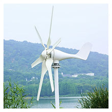 J3DFGFLR Wind Turbine Generator Combine with Wind/Solar Hybrid Controller Outdoor Power Tools (Color : Free Controller Specification : 6 Blades)