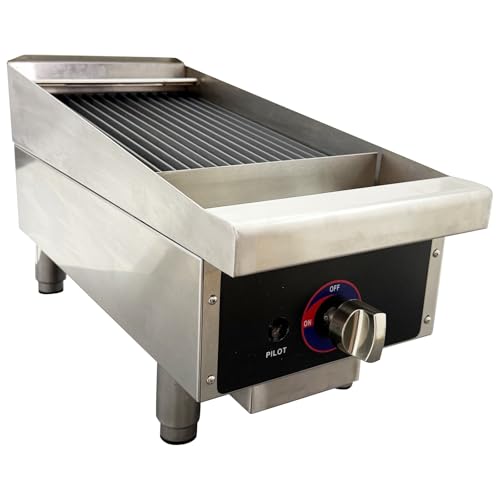 HQHAOTWU Commercial Desktop Gas Grilled Steak Machine Grill Size 43 * 30cm