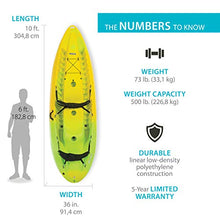 Lifetime Manta 100 Tandem Kayak with Paddles Yellow/Lime 10-Foot