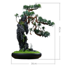 HCZKIUJ Bonsai Living Room Decorative Plants Simulation Desktop Feng Shui Ornaments Green Bonsai High-Grade Interior Decoration Simulation Tree Plant