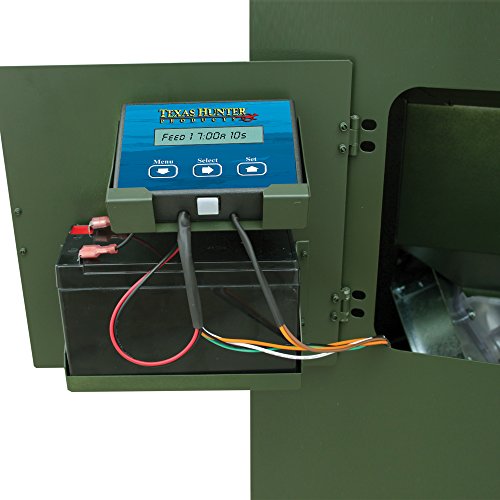 Texas Hunter Products Directional Fish Feeder 250 lb Capacity Hunter Green