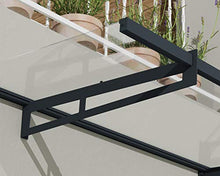 Palram - Canopia Bremen 2050 7' x 3' Door/Window Awning, Gray/Clear