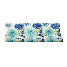 Mozaic Home Richloom Outdoor/Indoor Deep Seating Sofa Cushion Set, 27in x 30in x 5in, Blue 3 Count