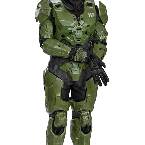 Disguise Halo Master Chief Kids Costume with Full Armor and Helmet, Child Size 10-12