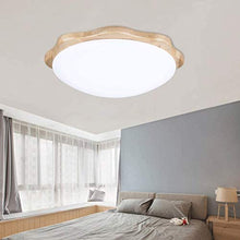 Lamp LED Round Wood Ceiling Lamp Nordic Style Living Room Lamp Acrylic Lampshade Modern Garden Lamp Outdoor Corridor Kitchen Bathroom Balcony Lamp