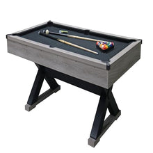 AiAigpt 84 Inch Pool Table Set with Billiard Accessories Rustic Grey