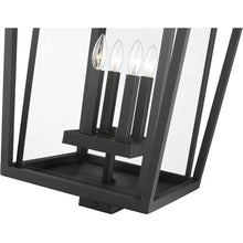 Z-Lite 4 Light Outdoor Post Mount Fixture Black
