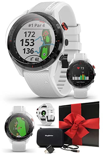 PlayBetter Garmin Approach S62 Premium Golf GPS Watch White