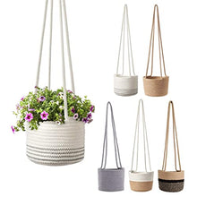 A1DFDFGOQSFG Garden Plant Hangers Rope Hanging Planter Woven Hanging Planter Basket Decorative Flower Pot Holder for Home Decor (Color : D) (E)