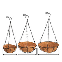 Hanging Coconut Vegetable Flower Pot Basket Liners Planter Garden Decor Iron Art Garden Flower & Planters Pots (Size : 25cm) ()