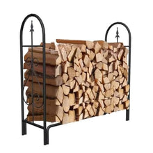 IEDFHJU Firewood Rack Wrought Iron Log Storage Rack Organizer