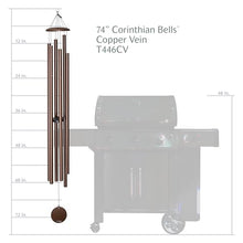 Corinthian Bells by Wind River - 74 inch Copper Vein Wind Chime for Patio, Backyard, Garden, and Outdoor Decor (Aluminum Chime) Made in the USA