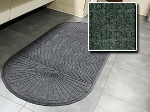 FloorGuard Heavy Duty All Purpose Entrance Mat Diamond 6' x 21' Green