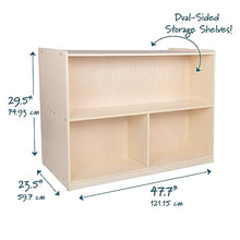 Angeles Double-Sided Storage Bookshelves Wooden