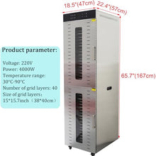 HQHAOTWU 40 Layers Stainless Steel Food Dehydrator Machine