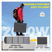 2000W Portable Folding Solar Panel Bag 5V Outdoor Power Supply for Mobile Phone Home Camping Power Generatower Generator(1000W)