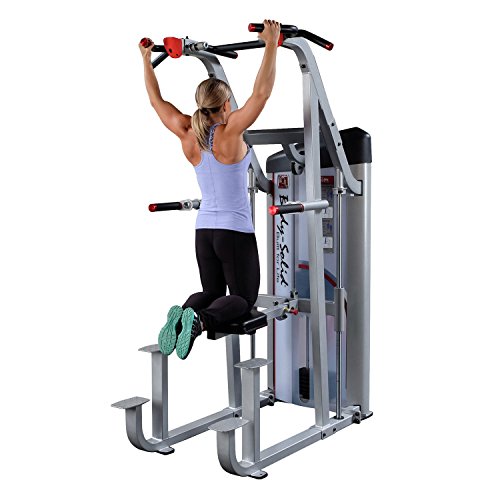Body-Solid Pro Clubline Series II Assisted Chin and Dip Machine Gray