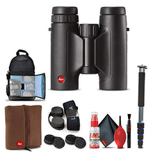 Leica 8x32 Trinovid HD Binoculars Bundle with Backpack, Monopod, Cleaning Set, Cap Keepers, and Neck Strap Black