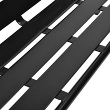 Global Industrial 6' Outdoor Park Bench with Back, Horizontal Steel Slats