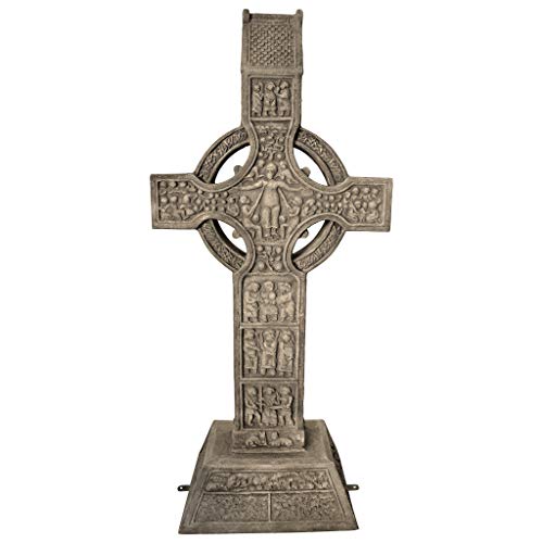 Design Toscano Muiredach High Celtic Cross Grand Scale Statue Gothic Stone
