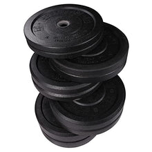 Body-Solid Rubber Coated Olympic Weight Plate Black