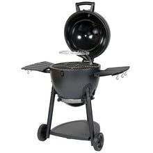 Char-Griller AKORN 20-Inch Kamado Charcoal Grill and Smoker, Triple-Wall Insulated Steel with Cast Iron Grates, Warming Rack and EasyDump Ash Pan, 445 Sq. In. Cooking Area, Graphite