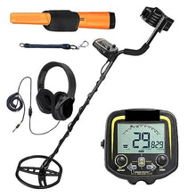 JIQHOHX Underground Metal Detector, Underground Metal Detector Accurate Locating Gold Digger Treasure Hunter Depth 2.5 M Detector Pointer High Accuracy Lightweight (with Headphone A)
