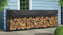 ShelterLogic 12' Ultra-Duty Firewood Rack-in-a-Box Wood Storage with Premium Steel Frame and Adjustable Water-Resistant Cover
