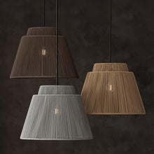 Capital Lighting 956311UK Jasper Indoor/Outdoor Hand-Wrapped Resin Pendant, 1-Light 100 Watt, 17" H x 23" W, Umber and Black