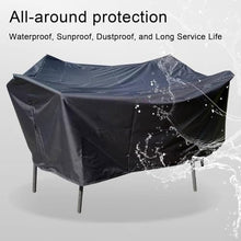 Outdoor Patio Furniture Cover Oxford Double-Sided Waterproof, Patio Table Cover Tear-Resistant with Taped Seam and Windproof Buckle, Multiple Colors(Size:220×220×70cm/87×87×28in,Color:Black)