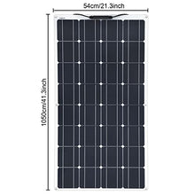 ISOLEI Portable Solar Chargers Flexible Solar Panels Kit,Monocrystalline Solar Panel Ultralight Ultra Thin Waterproof for Motorhomes, Campers, Boats