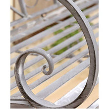 ELUKHT Household Garden Courtyard Metal Rocking Chair, Vintage Old Hollow Double Rocking Chair, Outdoor Furniture Balcony Swing Seat, Suitable for Backyard, Lawn, Balcony, Terrace