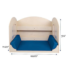 Children's Factory Value Line Kids Bookshelf Reading Nook Wooden-Blue
