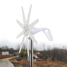 HUIZHITENGDA 12V,3000W 8 Blades Wind Turbine Generator Kit 12V 24V 48V for Charging Marine Garden Lamps with MPPT Controller for Terrace Marine Motor Home Boat(12V)
