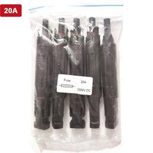1/5/10/20PCS/Lot 10/15/20/30A Solar DC Fuse Connector Male to Female PV Fuse Holder Protection for Solar Power Generation System(30A,5PCS)