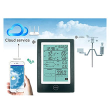 JDXQBLD Weather Stations with Outdoor Sensor Wireless, Wireless Weather Station APP Thermometer Hygrometer Rainfall Pressure Wind Speed Direction Weather Data Alarm
