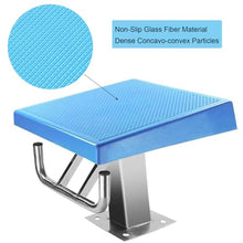 GEGEG Heavy Duty 304 Stainless Steel Diving Board - Non-Slip 15° Inclined Diving Platform for Indoor/Outdoor Use, Supports 600lbs(Blue)
