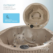 Outback Hot Tub, Fits 6 People, Standard Outlet Compatible, 20 Massage Jets, Cover Included, Aqualife by Strong Spas