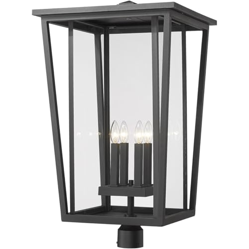 Z-Lite 4 Light Outdoor Post Mount Fixture 571PHXXLR-BK