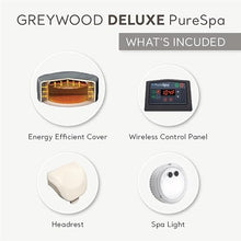 Intex PureSpa Plus 6 Person Inflatable Outdoor Hot Tub Spa Greywood