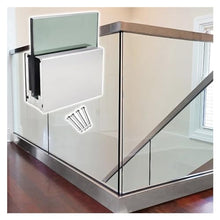 1pc Durable Glass Pool Fence Spigot Balustrade Railing Post Clamp - Easy Install Aluminum Clamp for 10-17mm Glass Panels(Silver,L 5M/197 Inch)