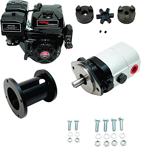 Tool Tuff Log Splitter Build Kit - 15 hp Electric-Start Engine, 22 GPM Pump, LO100 Coupler, Mount, Hardware