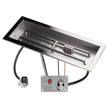 Celestial 24" x 8" CSA Certified Fire Pit Burner Kit, Commercial Grade 16 Gauge 304 Stainless Steel, Flame Sensing Safety Feature, Beveled Lip for Extra Strength, Propane, Electronic Ignition