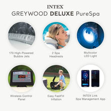 INTEX PureSpa 6 Person Inflatable Hot Tub with Energy-Efficient Spa Cover