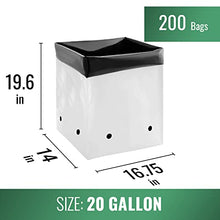 DL Wholesale Grow 1 Plant Grow Bags for Planting, Plastic Plant Bag, Nursery Pots for Flowers, Vegetables, Herbs, 20 Gallon, 200 Bags