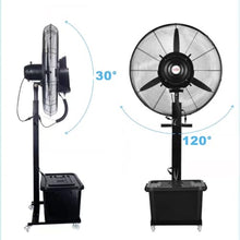 DMVWJR Misting Fan - Portable Floor Fan - Oscillating Tower Fan - 3 Cooling Speeds - Industrial Mister Fan - Cooling Fan For Camping Patio Warehouse Bedroom(25.59 in)